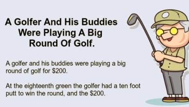 A Golfer And His Buddies Were Playing A Big Round Of Golf thumb