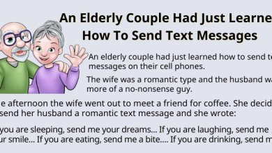 An Elderly Couple Had Just Learned How To Send Text Messages