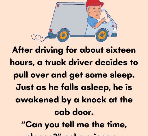 Funny Joke: Truck Driver Wanted To Get Some Sleep