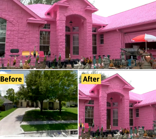 Man Infuriates His Neighbors After Painting His Whole House Vivid Pink