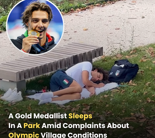 A Gold Medallist Sleeps In A Park Amid Complaints About Olympic Village Conditions