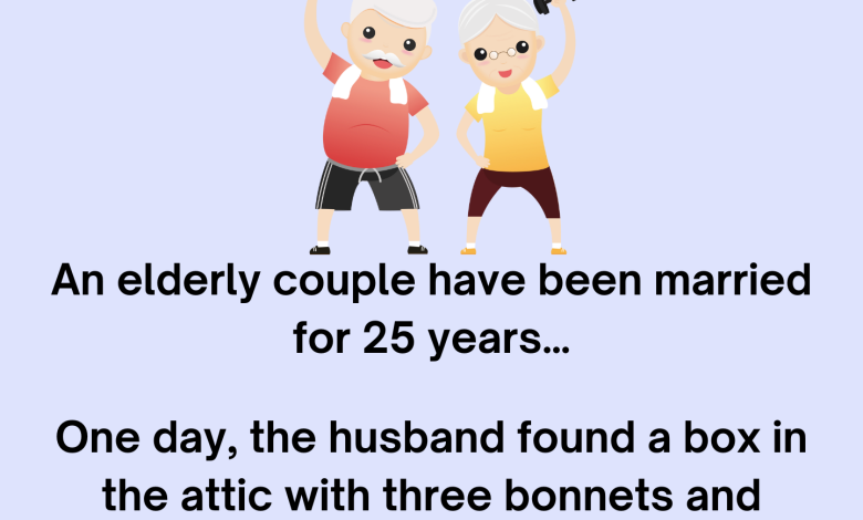 An elderly couple have been married for 25 years