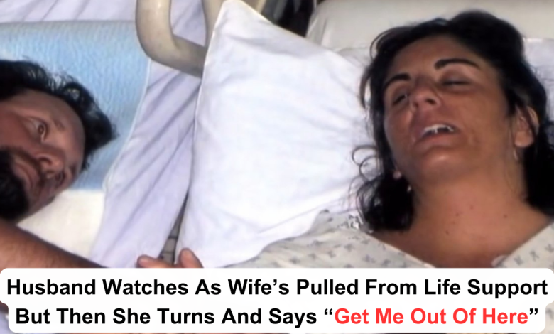 Husband Watches As Wife’s Pulled From Life Support But Then She Turns And Says “Get Me Out Of Here”