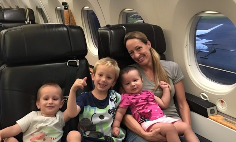 Millionaire Mocks Poor Woman with 3 Kids on Business Class Flight until Pilot Interrupts Him